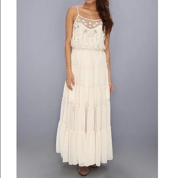 Free People Stardust Dress Beaded Sequin Ethereal Elegance Whimsical Size XS - Picture 1 of 11